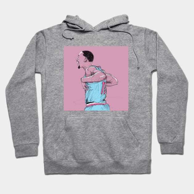 Bam Adebayo Hoodie by tea rent illustrations